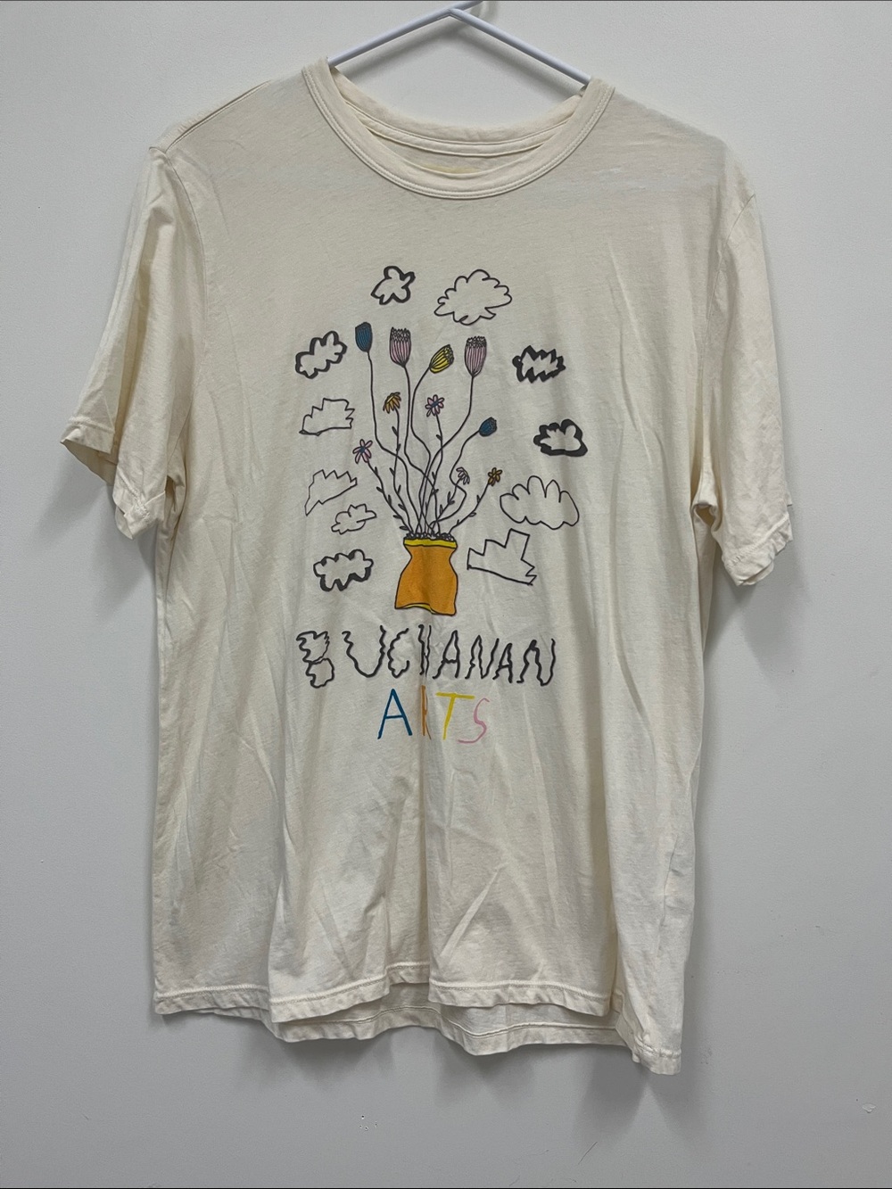 Imogene + Willie Limited Edition "Buchanan Art" cream tee size M
